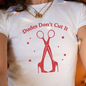Lesbian Baby Tee, Funny Femme Lesbian Subtle Pride Babytee, Sapphic Baby Tees, Butch Bait Girlfriend Gift, WLW Queer Shirt, Coming Out