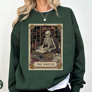 Writer Sweatshirt, Author Shirt, Writer Gifts, The Writer Tarot Card, Gift For Writer Gifts for Author Writer Crewneck Tarot Card Sweater