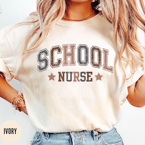 School Nurse Shirt, Comfort Colors® Nurse Shirt,Back To School Shirts,School Nurses Gift, Registered Nurse Gifts,School RN Tshirt,Nurse Week
