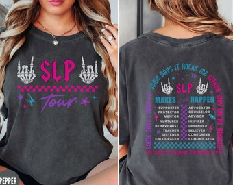 Speech Therapy Tour Dates Tee, Comfort Colors Slp Gift,Speech Therapist Tshirt,Language Pathologist Shirt,Speech Pathology Slpa Teacher