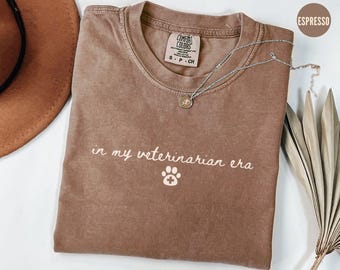 Veterinary Medicine Shirt, In My Vet Era Tshirt Comfort Colors® Vet Staff Gift, Vet Tech Week Tee, Vet Med Nurse Student Grad Gifts