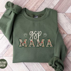 Pointer Dog Mom Sweatshirt,German Shorthaired Floral Shirt, GSP Crewneck, Pointer Dog Mom Sweater, Mothers Day Gift, New Pet Owner Gift