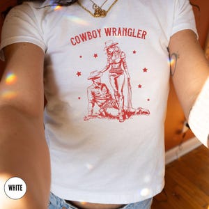 Baby Tee Y2k Cowgirl Summer Top, Cute Cowboy Babytee , Western Baby Tee, Cowgirl Summer Top, Country Era Y2k Croptops, Cute Rodeo Shirt