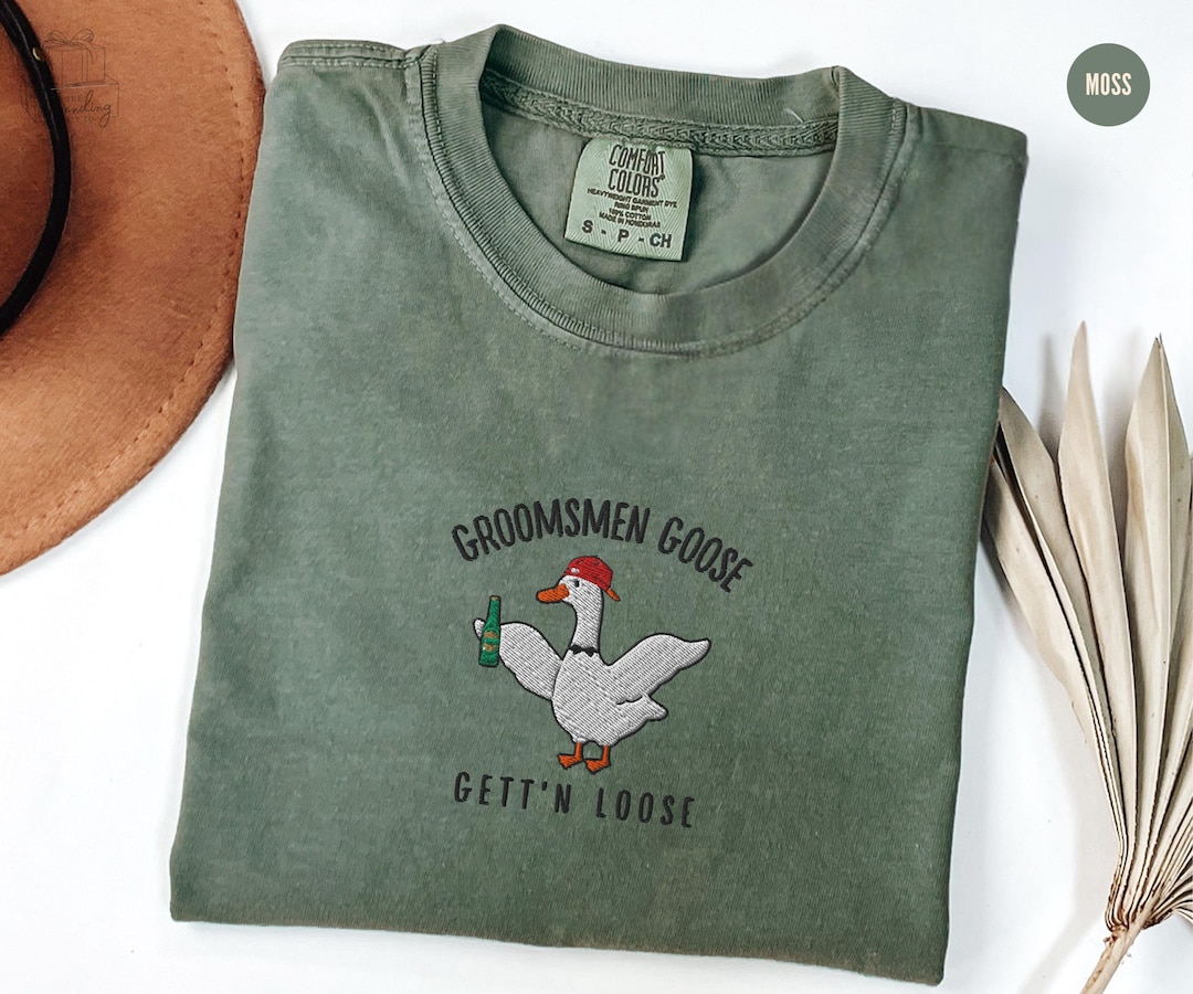 Embroidered Silly Goose Groomsmen Shirt,groomsman Proposal Gifts