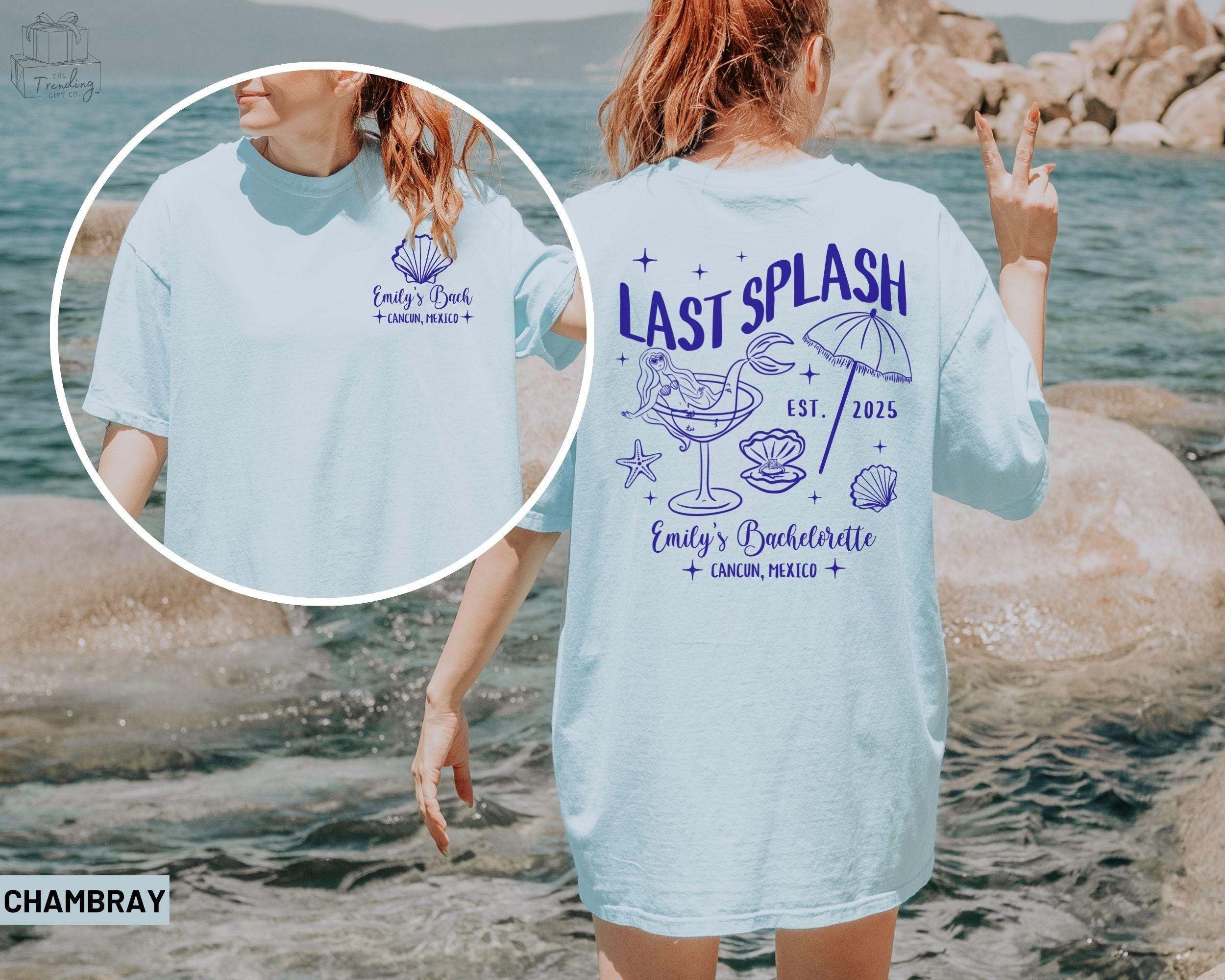 Maglietta per addio al nubilato in spiaggia, maglietta Last Splash