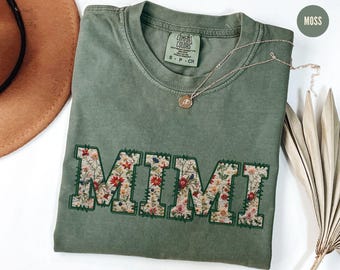 Comfort Colors Mimi Shirt, Floral Mimi Gifts, Mothers Day Gift For  Grandma Tshirt, Best Mimi Shirt,Blessed Mimi Shirt,Christmas Mimi Shirts