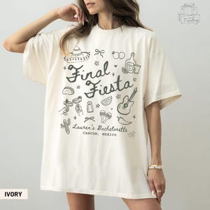 Final Fiesta  Bachelorette Shirt Custom Beach Bridal Party TShirt Mexico Girls Trip Tees Cabo San Lucas Luxury Tropical Bach Merch