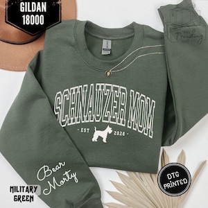 Miniatur Schnauzer Weihnachts-Shirt – Langarmshirt Mit Santa, Rentier & Elfen-Motiv Für Damen, Herren & Kinder