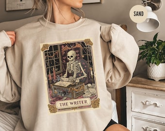 Writer Sweatshirt, Author Shirt, Writer Gifts, The Writer Tarot Card, Gift For Writer Gifts for Author Writer Crewneck Tarot Card Sweater