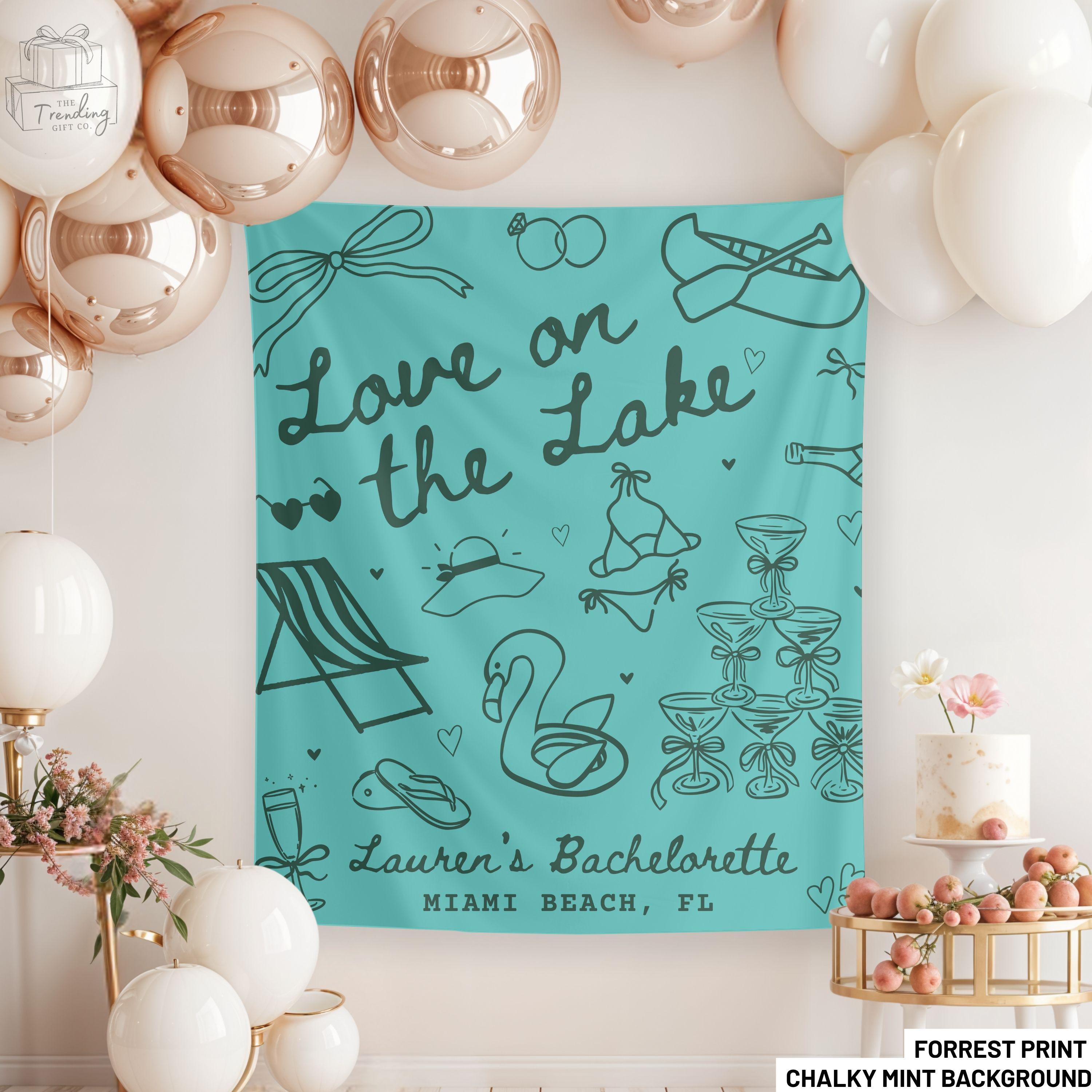 Cheereveal Striscione "Love Is An Adventure" A Tema Foreste E Campeggio Per Feste - 6