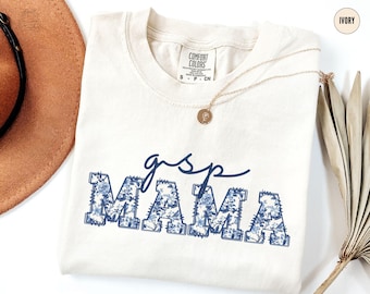 Comfort Colors® GSP Mama Shirt, Toile Pointer T-Shirt, Deutscher Pointer Mama TShirt, Kurzhaar Pointer mit Blumenmuster, Hund Muttertagsgeschenk