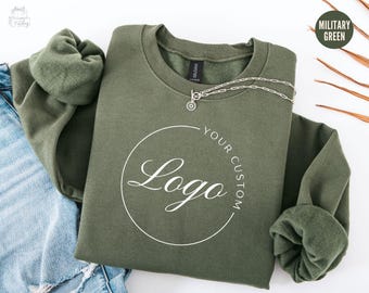 Custom Logo Sweatshirt, Business Custom Logo Sweater, Real Estate Sweatshirt, Team Staff Logo Shirt, Custom School Logo Shirt, Company Logo