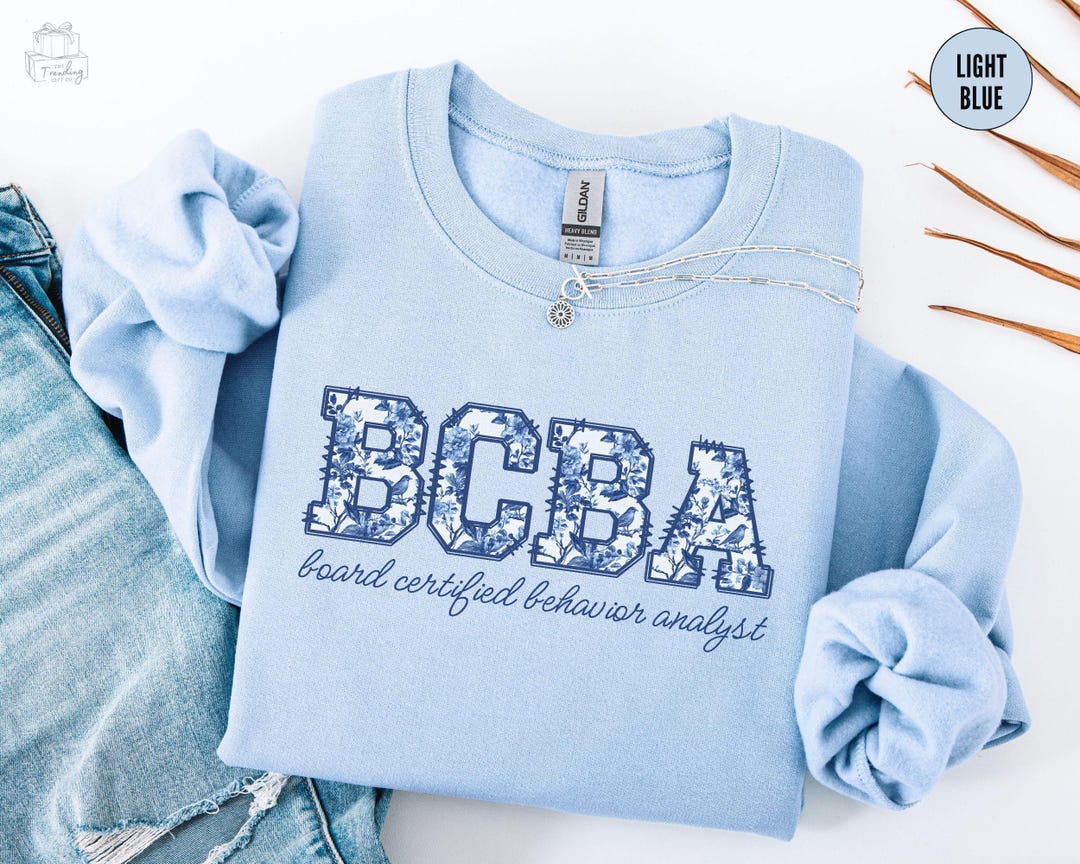 Chinoiserie BCBA Sweatshirt, Toile Board Certified Behavior Analyst ...
