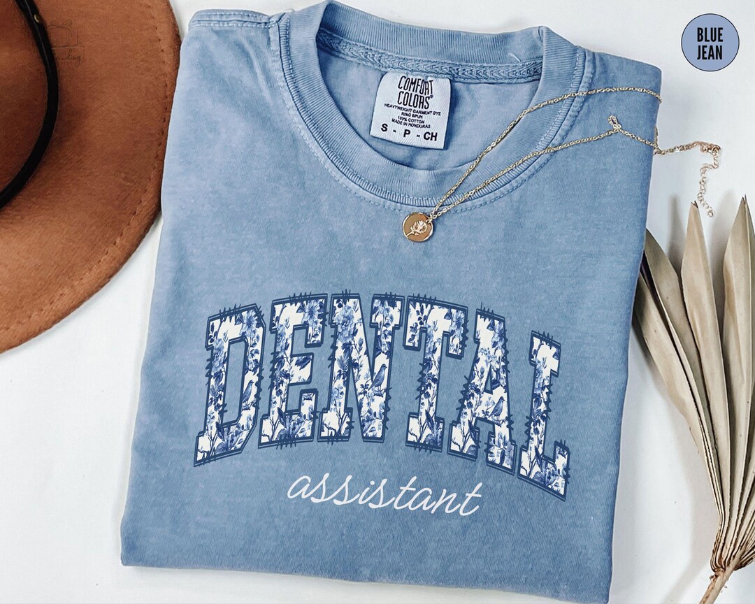 Comfort Colors Dental Assistant Shirt, Toile Dental Assistant Tee, Gift ...