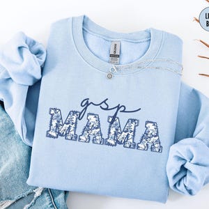 Pointer Dog Mom Sweatshirt, Toile German Shorthaired Floral Shirt, Blue Floral GSP Crewneck, Pointer Dog Mom Sweater, Mothers Day Gift