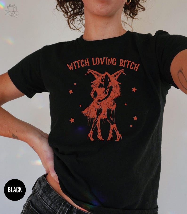 Subtle Lesbian Baby Tee,Witchy Feminist Tee,Sapphic Shirt,WLW Gift Ideas,Femme Lesbian Pride, Queer Halloween,Butch Bait, 1692 Salem Witch