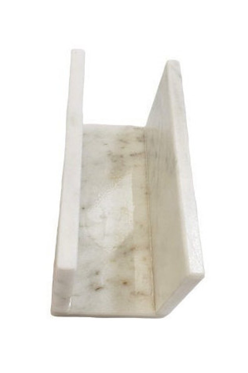 Italian White Marble Napkin Holder Natural Stone Sponge Etsy