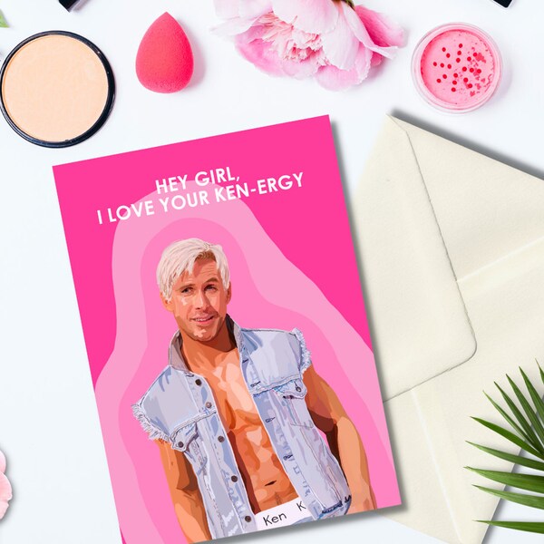 Ryan Gosling Barbie Birthday card | Valentine's Day Card | Occasion Card