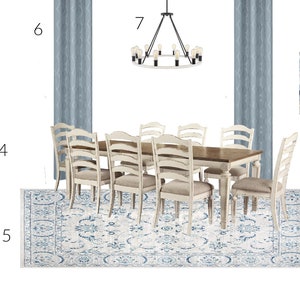 Online Interior Design|Custom Interior Design Service|e-design|Custom Design|Interior Design|Virtual Design|Rustic Chic Dining Room Design