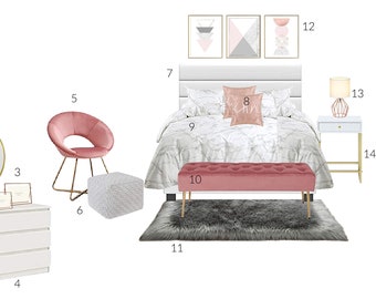 Rose Gold Bedroom Decor Etsy 15 dreamy things you didn't realize your bedroom. rose gold bedroom decor etsy