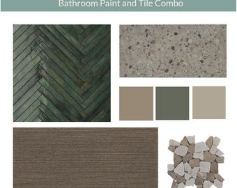 Tile Combination|Bathroom Remodel|Bathroom Paint|Renovation|Bathroom Decor|Bathroom Design|Interior Design|Tiles|Custom Tile|Paint Palette