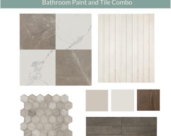 Tile Combination|Bathroom Remodel|Bathroom Paint|Renovation|Bathroom Decor|Bathroom Design|Interior Design|Tiles|Custom Tile|Paint Palette