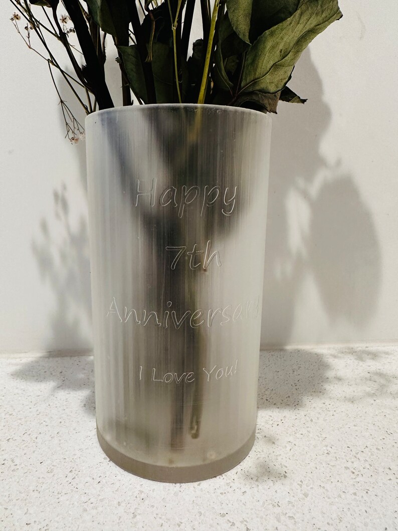 Personalized Custom Flower Vase for Anniversary, Wedding, or Gift - Etsy