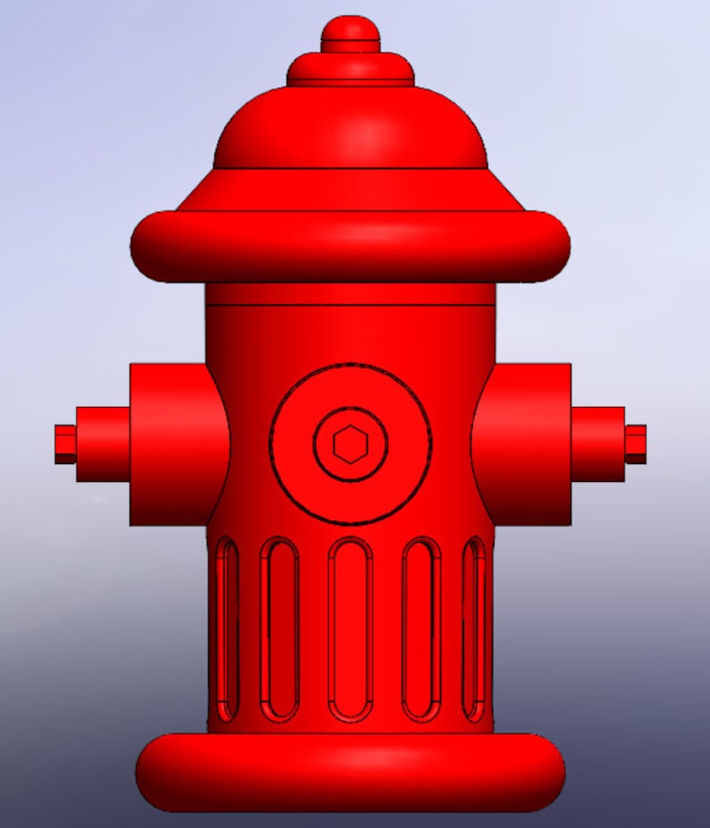 Mini Fire Hydrant Figurine 3D Print STL File - Etsy