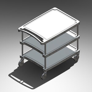 Miniature Work Shop Cart 1/12 Scale  - 3D Print STL File