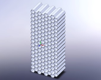 Hexagon Pattern Design 3D Printing STL File Pack | Various Thickness Sizes Included