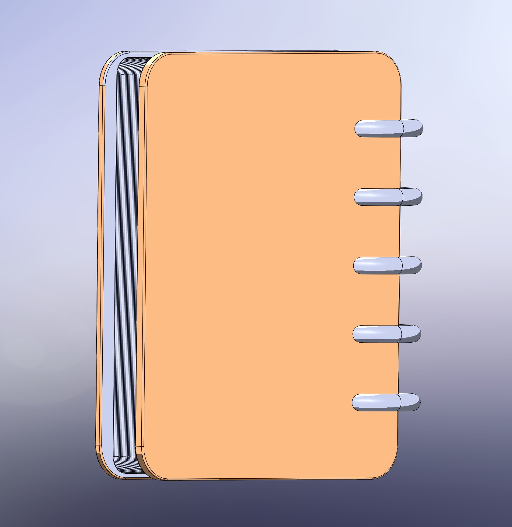Notebook Stl Mini Notebook Figurine - 3D Print STL File for 1