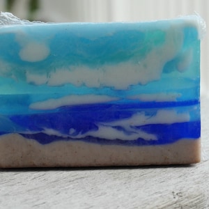 Seaside Bliss layered glycerin soap