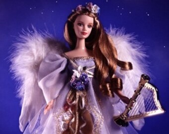 angels of music collection harpist angel barbie