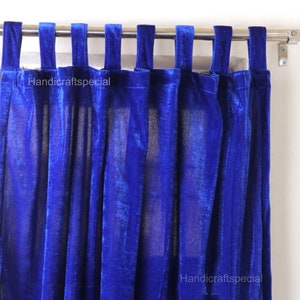 Royal Blue Luxury Velvet Curtains, Custom Made, Window Curtain Panel Drapery, Dining Room Curtains Bedroom Blue Velvet Fabric Christmas Gift