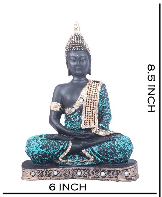 Blue Buddha Meditation Showpiece Statue Buddha Statue Home Etsy