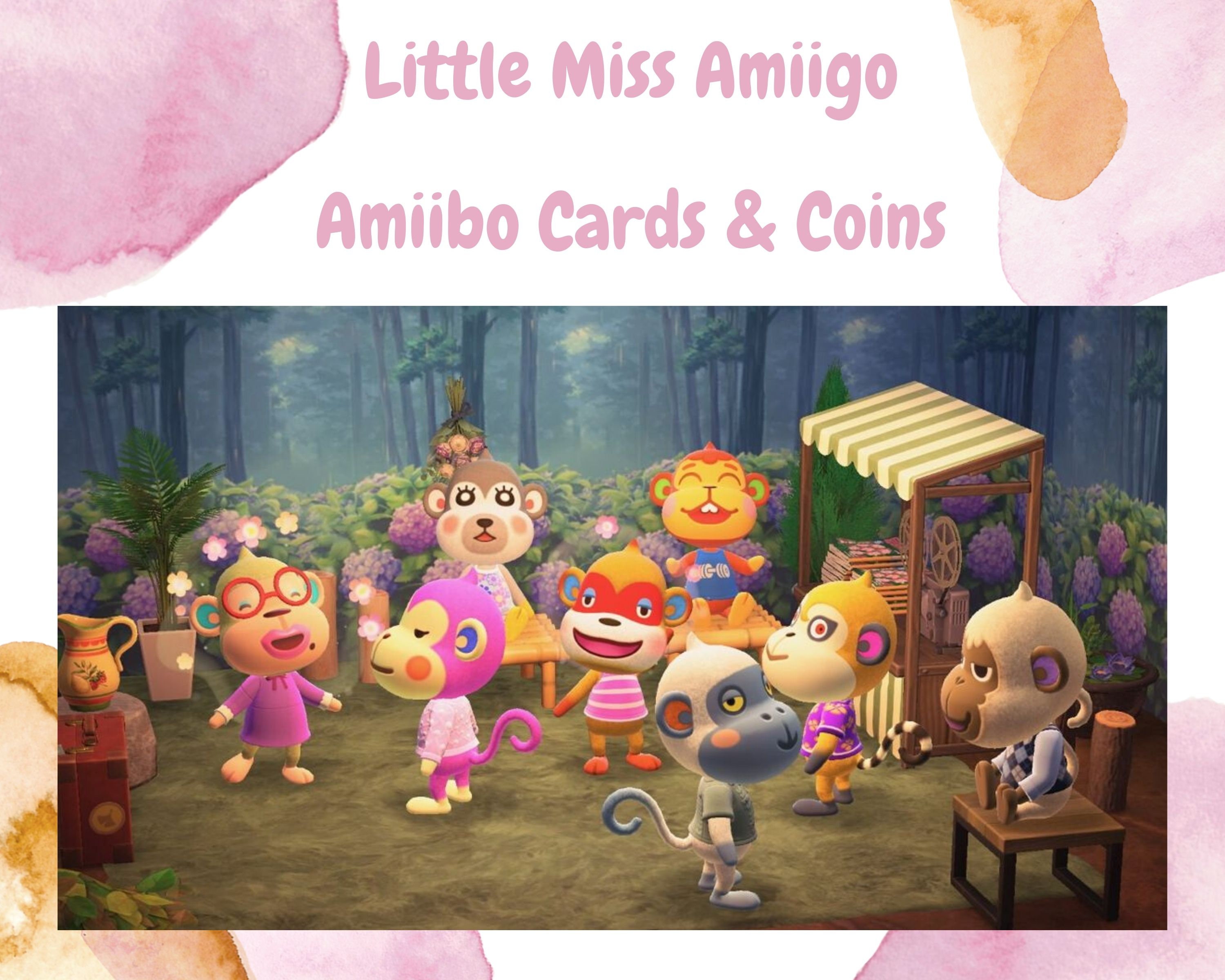 Monkey Species Animal Crossing Amiibo Cards/Coins Deli Etsy