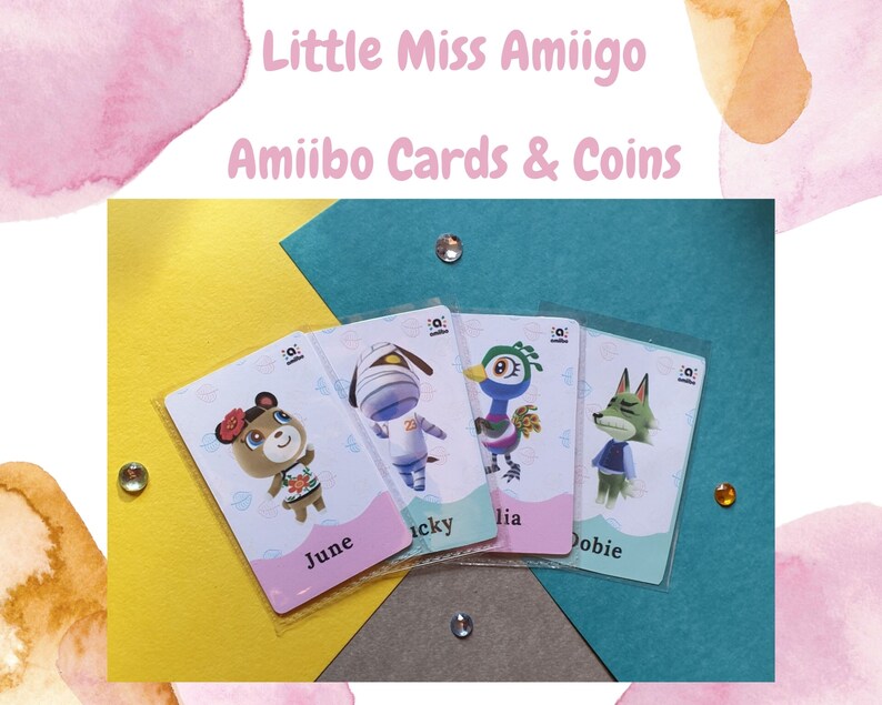 Animal Crossing Amiibo Cards/Coins Bam Drago Tangy Merry Etsy