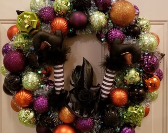 Halloween Witch Door Wreath