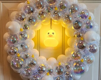 Light Up Rubber Ducky Decorative Wreath *Battery Operated*