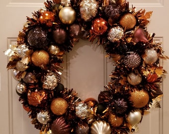 Bronze Fall Door Wreath