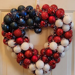 Patriotic Heart Door Wreath
