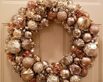 Champagne Gold Door Wreath