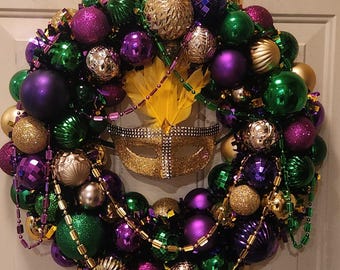 Mardi Gras Wreath - Let the Good Times Roll