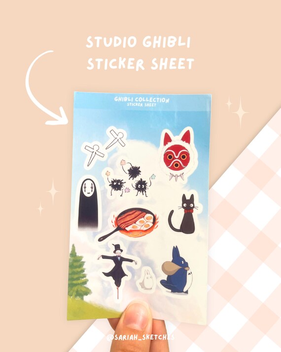 Bee SND Puppycat Sticker Sheets - 4 Sheet Set With Sparkle Finish