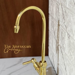 Unlacquered Brass Water Dispenser Faucet | Special Outlet Cold Water Faucet | Single Hole Cold Water Filter Faucet | Completely Equipped