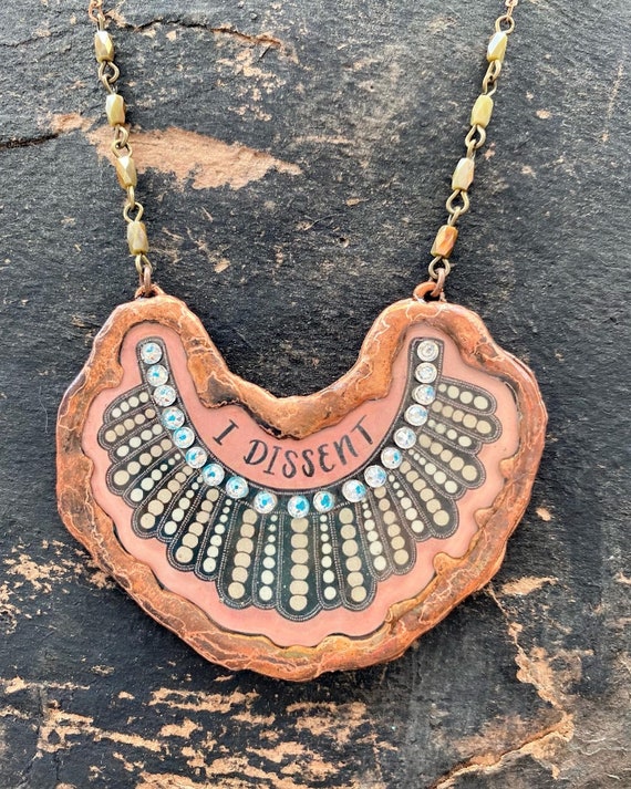RBG I Dissent Collar Necklace - Etsy