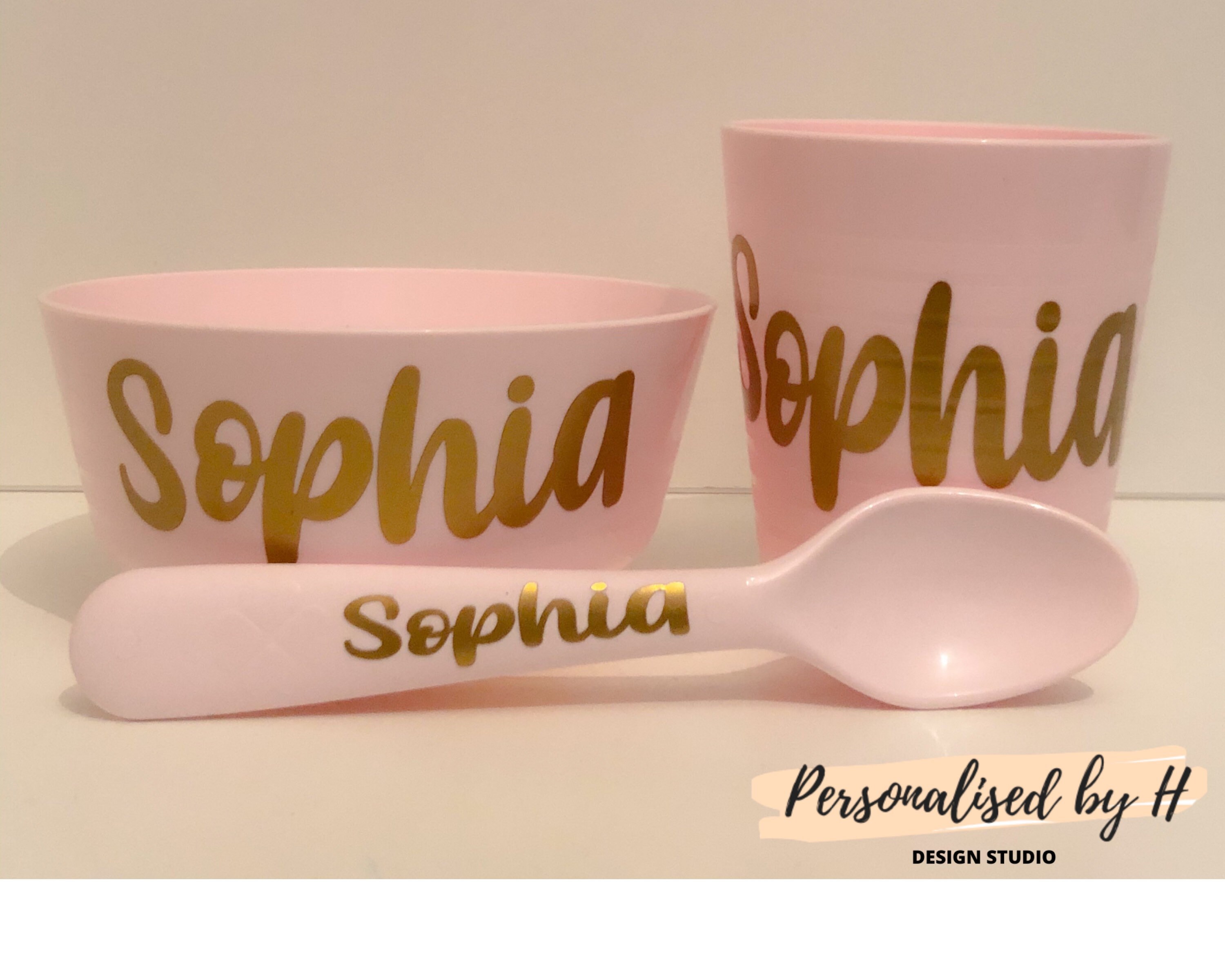 Personalised baby bowl set first birthday gift toddler Etsy