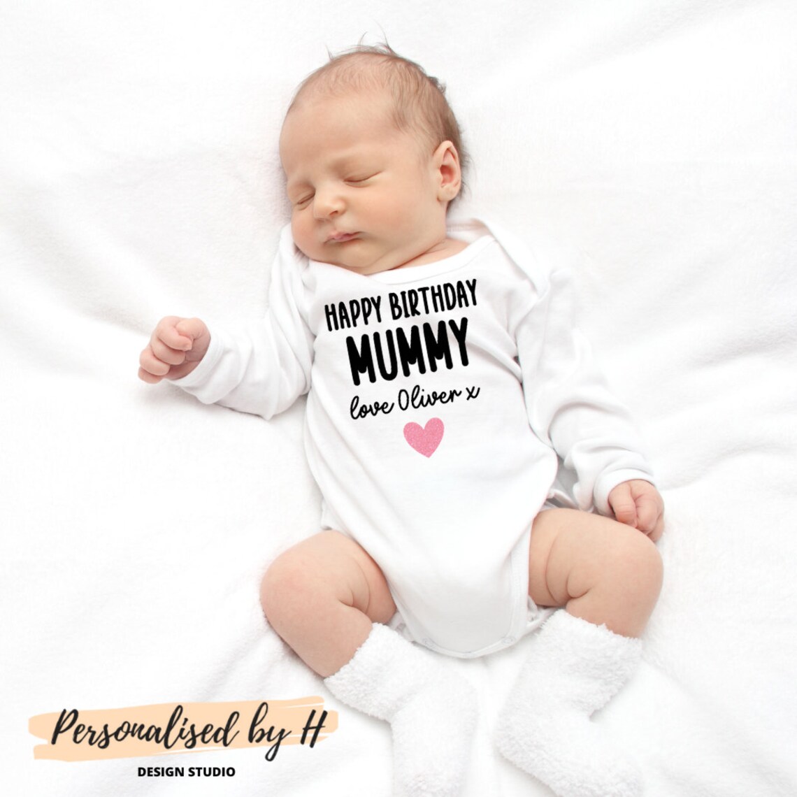 Alles Gute zum Geburtstag Mama Body personalisierte Baby ...