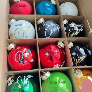 Personalized Christmas tree ball, Christmas ball with your own name.