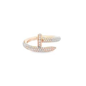 Cartier Juste Un Clou Ring in 18k Rose Gold With Diamonds